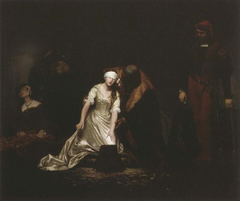 Paul Delaroche Execution of Lady jane Grey Germany oil painting art